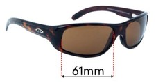 SFx Replacement Sunglass Lenses fits Smith Riverside - 61mm Wide