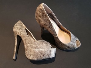 snakeskin heels new look