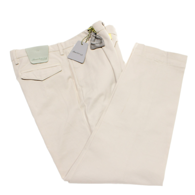 Pantalon Chino Sartorio Kiton - Neuf Avec étiquettes, Taille 50 (US 34), Gris Coton Et Cachemire