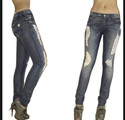 7 For All Mankind Womens Jeans Roxanne Skinny Liberty Adara 24 25 27 $225 New