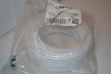 THE CIMPLE CO - 75' White RG6 Coaxial Cable CMP-Coax-SGL-CC-Wht-75F