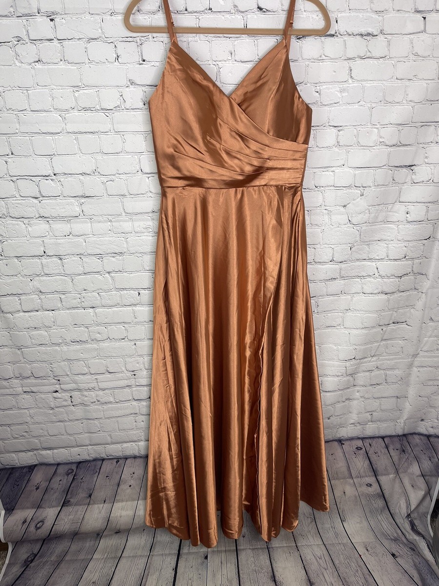 Naix Wedding Bridesmaid Dress Size Fall Orange Color