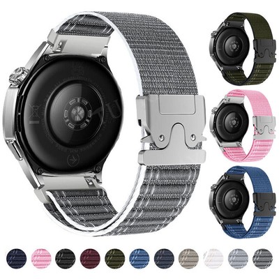 For Huawei Watch GT 5/5 Pro GT 4/GT 3/GT2 2e 42 46mm Nylon Loop Wrist Strap Band