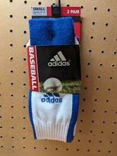 Adidas Climalite Compression Youth Unisex Baseball 2 Pairs Small 13C-4Y Blue New