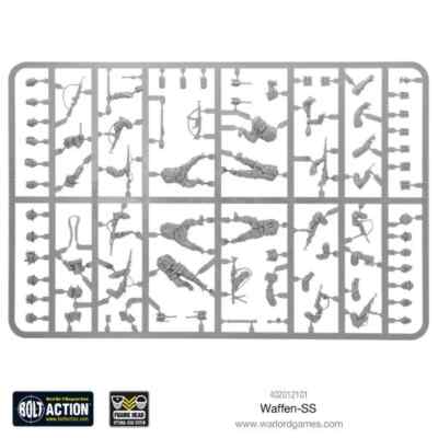 WAFFEN SS SPRUE - GERMAN BOLT ACTION - WARLORD GAMES - SENT FIRST CLASS