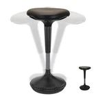 WOBBLE STOOL active sitting balance perch perching stand up standing desk black