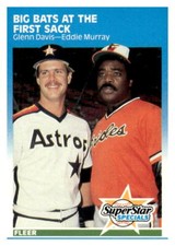 1987 Fleer #636 Glenn Davis / Eddie Murray