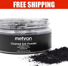 Mehron Makeup Charred Ash Powder 2.8 oz - Free Shipping