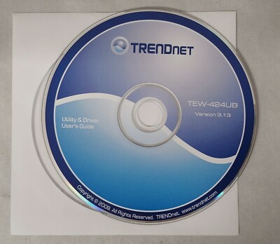 TRENDnet Utility & Driver User's Guide v3.13 TEW-424UB