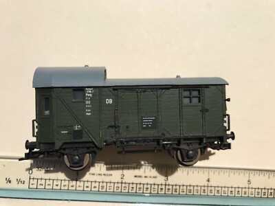 piko modellbahn dark green caboose ho