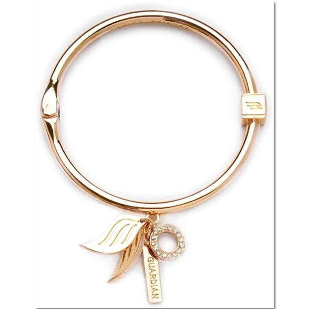 Ashley Bridget Gold Guardian Angel Hinge Bracelet EUC eBay