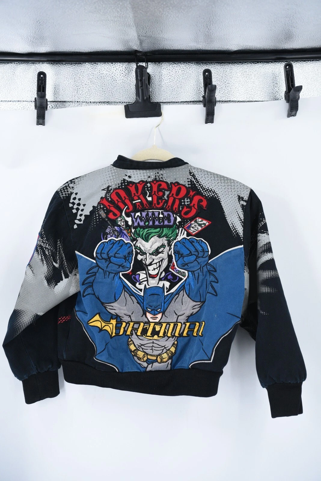 Batman Joker Jeff Hamilton Youth Medium Baseball Jacket
