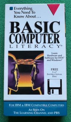 Basic Computer Literacy (IBM PC) VHS + FREE DVD