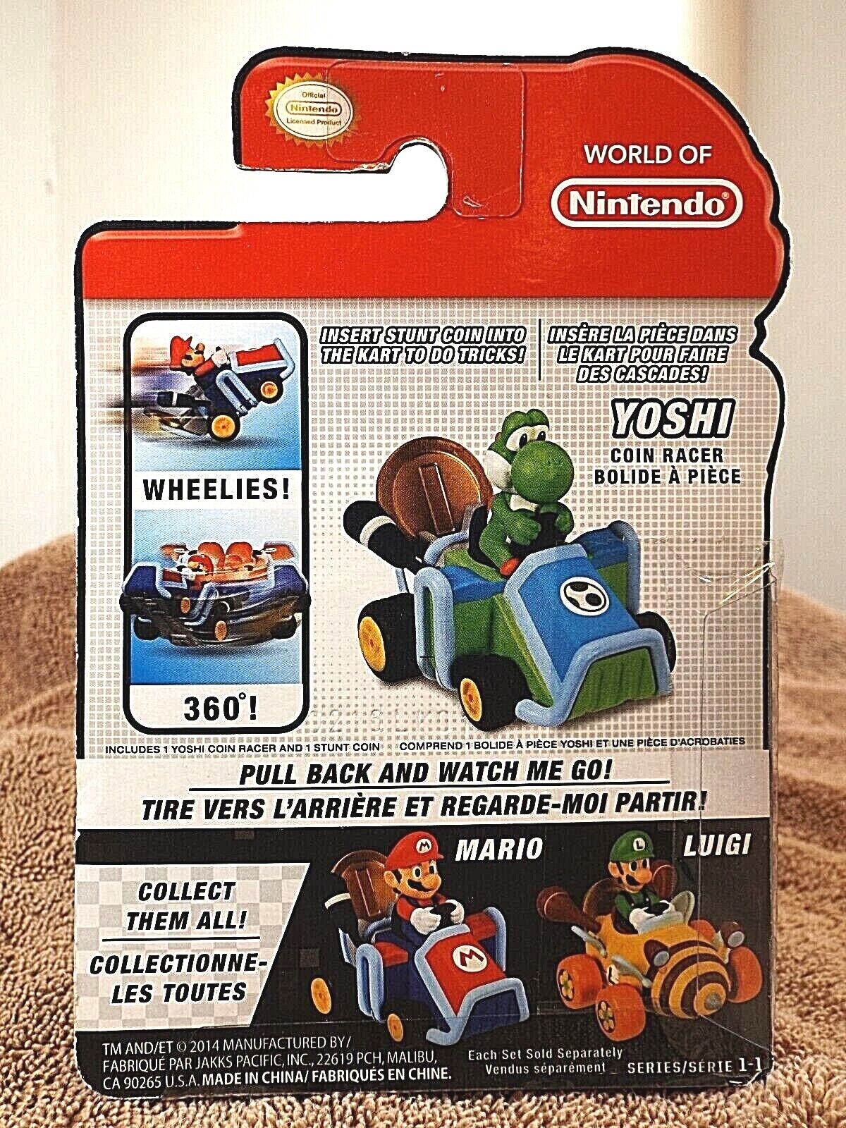 Nintendo Super Mario 3.5 Coin Racers includes Signature Die Cast Coin to  perform Kart Wheelies and 360's 