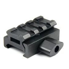Flat top 0.5" inch See Through Riser Scope Rail Mount 3 slot Picatinny Weaver