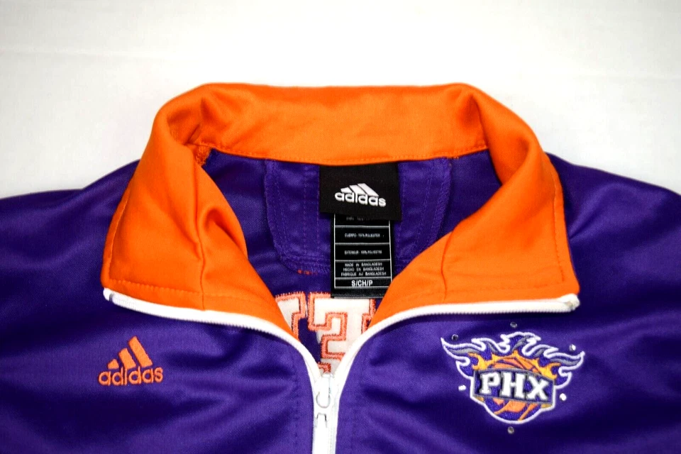 NBA Track Jacket VTG Phoenix Suns adidas Size XS/S 00s Dazzled Rising Sun Logo - Image 4 of 4