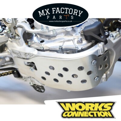 YZ250F 24-25, YZ450F 23-25 Skid Plate Works Connection Bash Sump Guard Aluminium