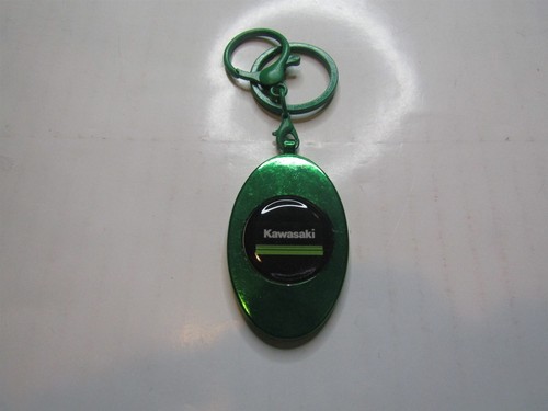 Porte-clés Kawasaki - PVC Vert Et Noir Avec Logo, Dimensions 5,5 X 2,5 Cm - Accessoire Moto, Cadeau Fan