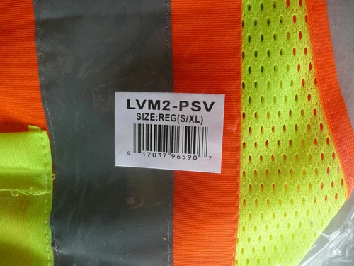 Petra Roc LVM2-PSV-REG ANSI-107 Class 2  Safety Vest, Adjustable Small - X-Large image 4