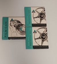 1 Motion Picture Film Can 8mm 2 Home Movie Projector Reels NOS Reel To Reel