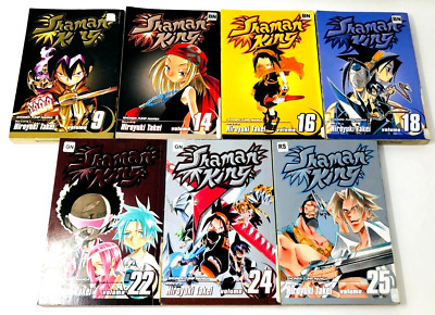 Shaman King by Hiroyuki Takei Vol 9, 14, 16, 18, 22, 24-31 Manga - English