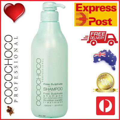   COCOCHOCO Pro SULPHATE FREE SHAMPOO 1000ml 1L Brazilian Keratin Salon EXPRESS