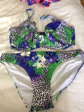 WOMENS RESORT BIKINI SET LADIES SWIMWEAR SIZE 36 D  TOP  20 BOTTOMS NEW