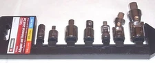 Jobsmart 1038924 7pc Adaptor & Universal Joint Set 1/4, 3/8 & 1/2" Drive