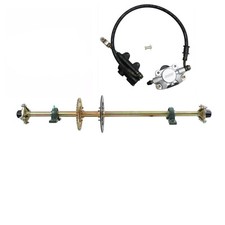 44" Go Kart Rear Axle Kit 530 Sprocket Hub Rotor Brake for Go Cart ATV Buggy