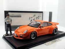 Ignition Model 1:18 RWB 997 GT3 Orange - Porsche 911 GT3 IG 3251 with Mr. Nakai