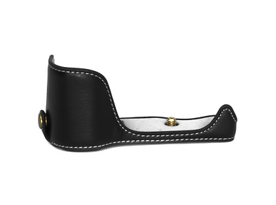 Echtleder Halbschale Sony NEX A5000 Tasche Etui schwarz Kameratasche CC1781a