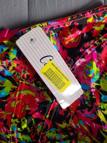Cassandra Intimates Skirt Women's Size L Y2K Satin Mesh Dot Ruffle Mini Bow Punk - Picture 6 of 16
