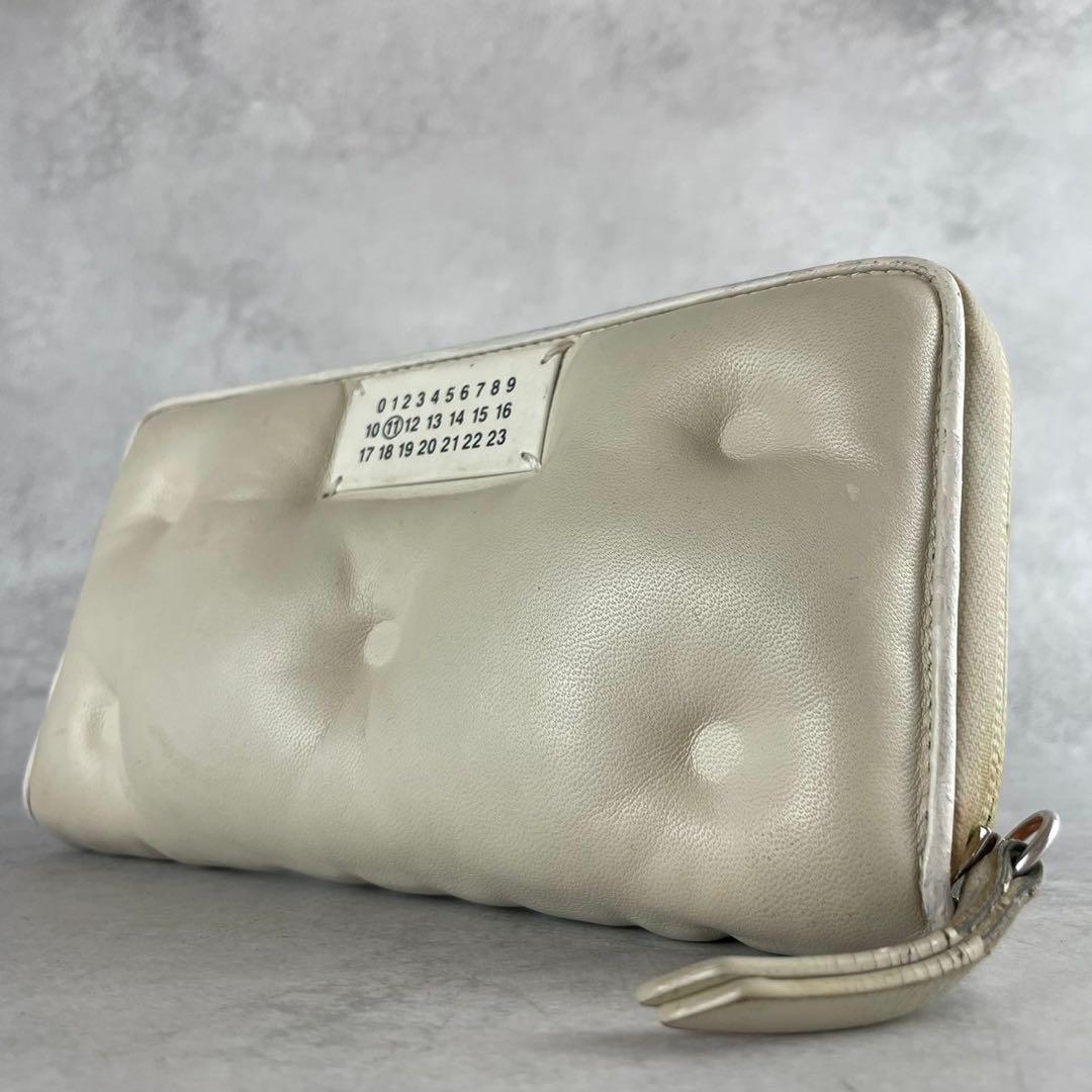 Maison Margiela Glam Slam White Embossed Long Wallet Leather Maison Margiela Glam Slam White Embossed Long Wallet Leather