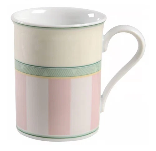 (Set Of 6) Wedgwood English Cottage Collection Rose 3.75 Inch MUGS - Good Shape