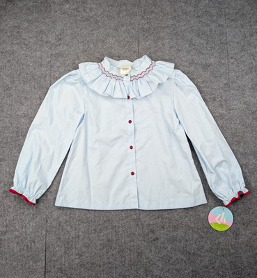 Zuccini Kids Smocked Top Kids Girls 10 Retro Style Frilly Cottage Heart Hayward