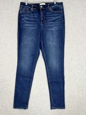 Jessica Simpson Adored High-Rise Skinny Women's Size 32 Blue Stretch Denim Jeans