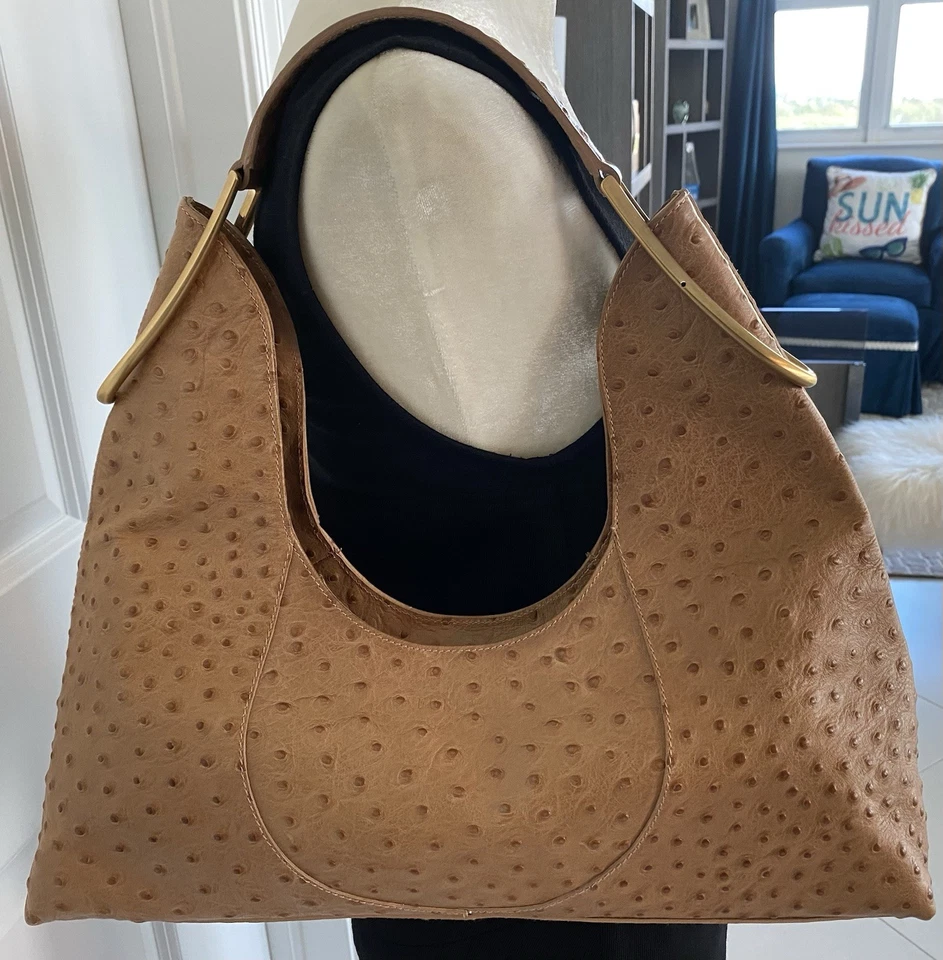 Bolso de mano Furla de cuero de avestruz en relieve vintage NUNCA USADO❤️ Foto 3 de 4