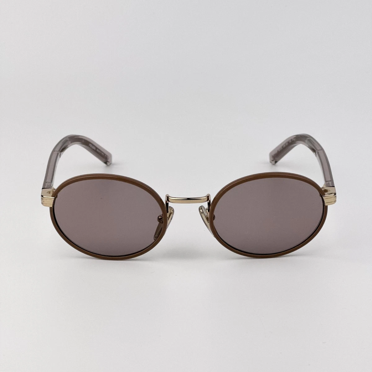 PRADA Brown Oval Sunglasses for Men for sale | eBay
