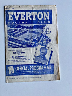 Everton v Liverpool 18th September 1948
