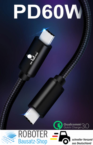 3x USB C Schnellladekabel 60W 1,5m Fast Charger - Bild 5 von 5