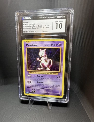 Mewtwo 014/034 Pokémon TCG Classic Blastoise & Suicune ex Holo CGC Gem Mint 10