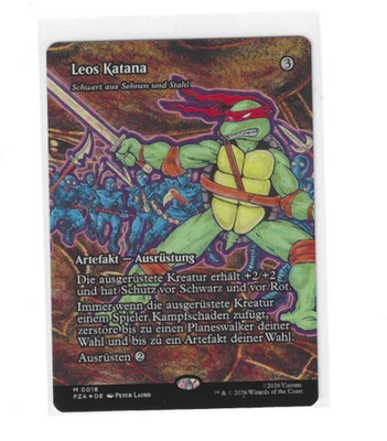PZA Magic Foil Mythic 0018 Leos Katana - Teenage Turtles Source Material