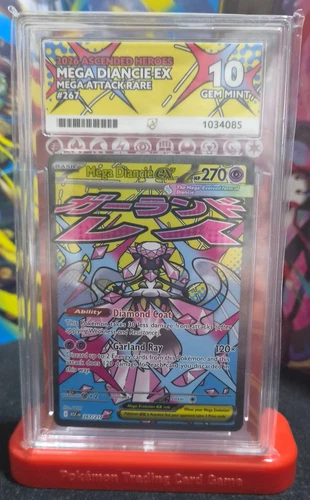 Pokemon - Mega Diancie Ex - Ascended Heros - 267/217 - Ace 10 Gem Mint