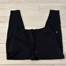 Lululemon Engineered Warmth Jogger Pants Size 10 Pull On Black