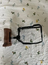 8Sinn Camera Cage for Sony A7S III + Wooden Handle Rig Kit Aluminium
