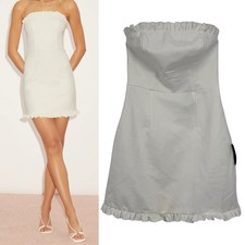 Lulus Little Lovely Ivory Strapless Mini Dress Size S White Bridal Bachelorette