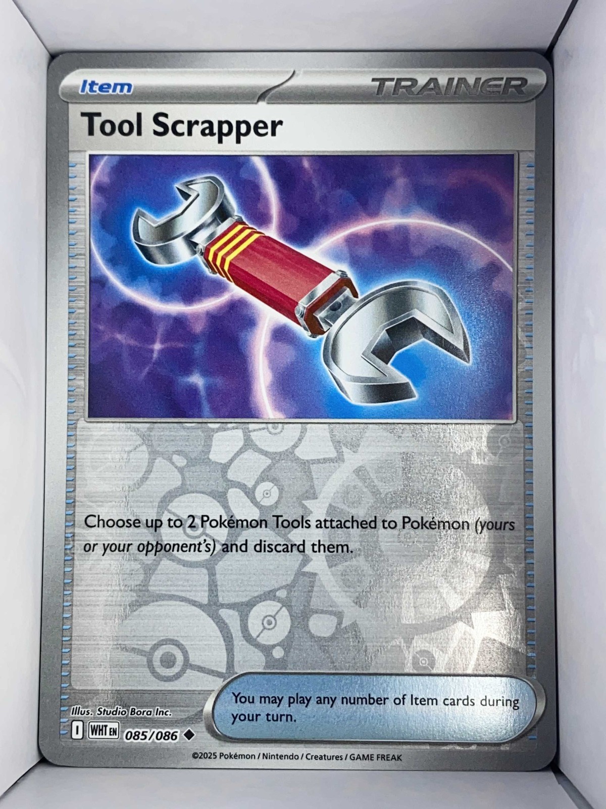 Tool Scrapper 085/086 White Flare English 2025 Reverse Holo