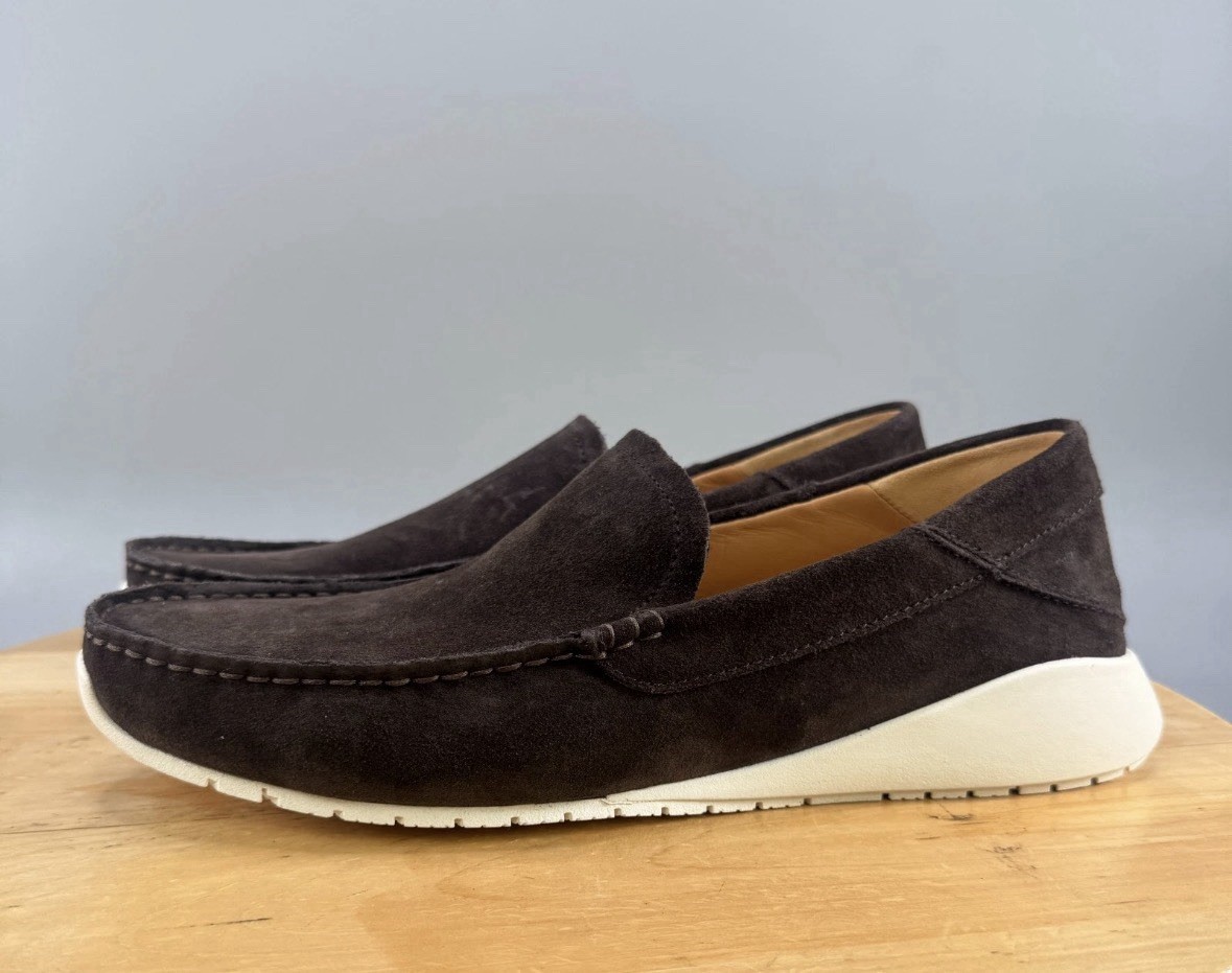 SIZE 10 MEN - $180 Olukai Ka`a Loafers Italian Suede Brown  display picture 3