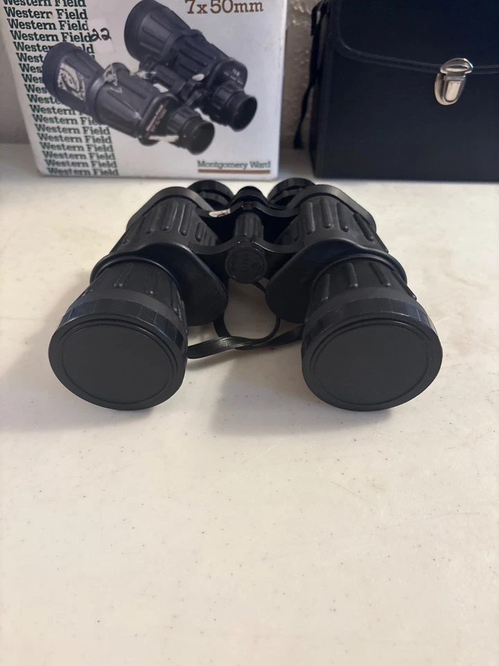 WESTERN FIELD BINOCILARS BAK-4 PRISMS 7X50 372FT AT 1000YDS FULLY COATED OPTICS - Image 3 of 4