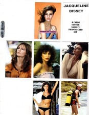 JACQUELINE BISSET   CUSTOM TRADING CARD 6 CARDS  SET